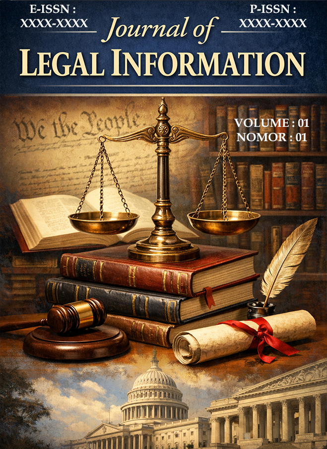 					View Vol. 1 No. 01 (2025): Journal of Legal Information (JLI)
				